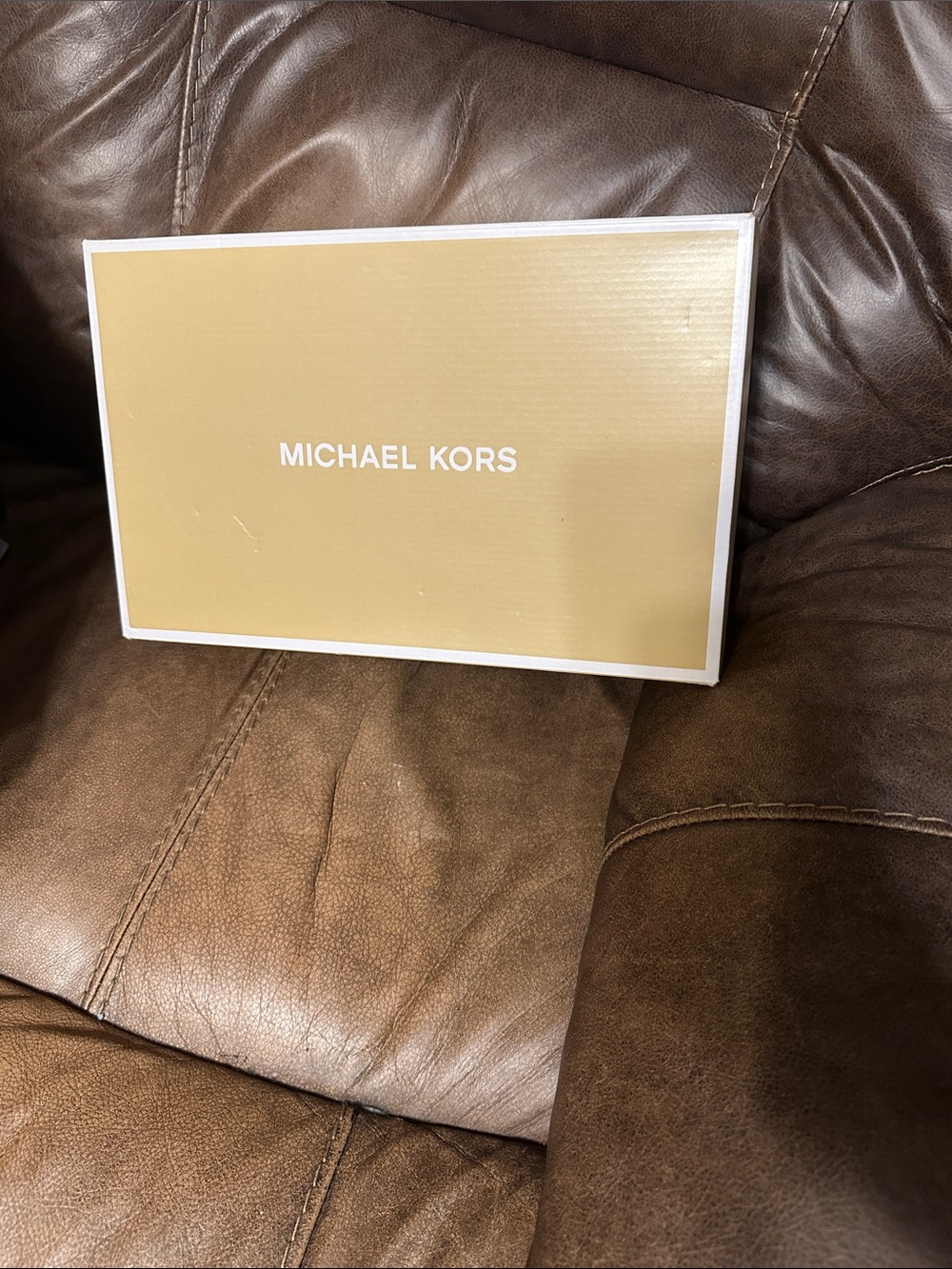 Michael Kors Gold and White Branded Gift Box